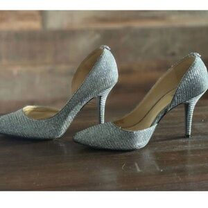 Elegant Silver sparkle Stiletto Heels by Michael Kors size 8.5